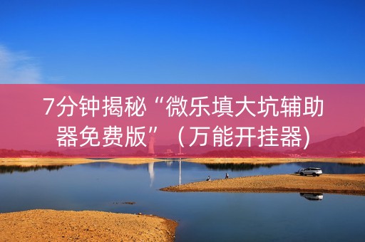 7分钟揭秘“微乐填大坑辅助器免费版”（万能开挂器)