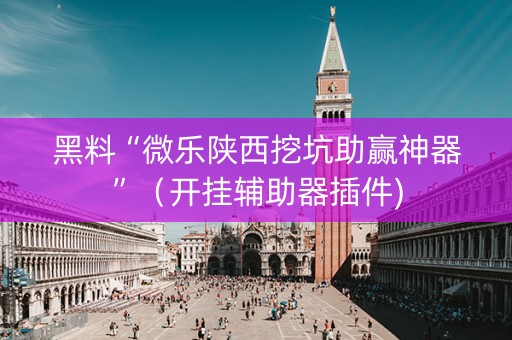 黑料“微乐陕西挖坑助赢神器”（开挂辅助器插件)