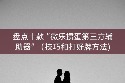 盘点十款“微乐掼蛋第三方辅助器”（技巧和打好牌方法)