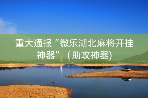 重大通报“微乐湖北麻将开挂神器”（助攻神器)