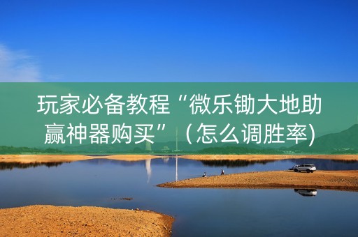 玩家必备教程“微乐锄大地助赢神器购买”（怎么调胜率)