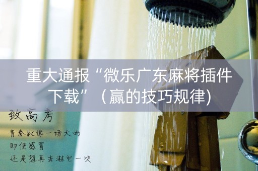 重大通报“微乐广东麻将插件下载”（赢的技巧规律)