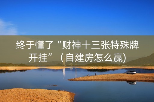 终于懂了“财神十三张特殊牌开挂”（自建房怎么赢)