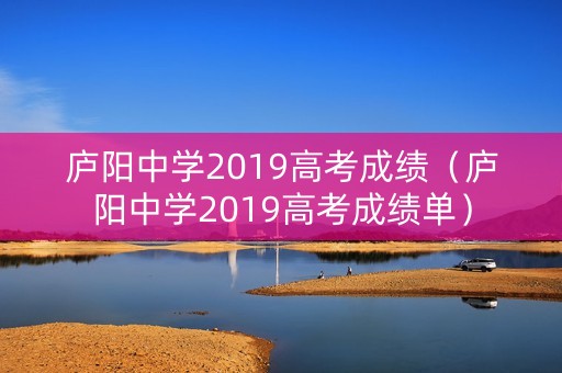 庐阳中学2019高考成绩（庐阳中学2019高考成绩单）