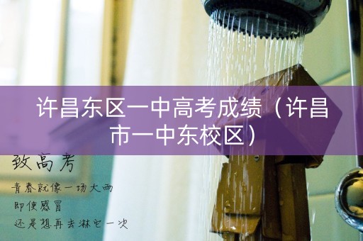 许昌东区一中高考成绩（许昌市一中东校区）