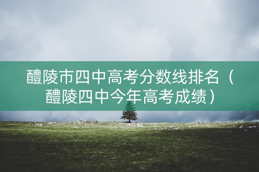 醴陵市四中高考分数线排名（醴陵四中今年高考成绩）