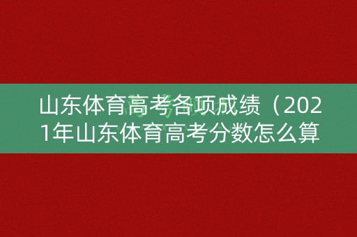 山东体育高考各项成绩（2021年山东体育高考分数怎么算）