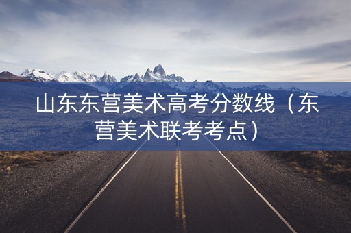 山东东营美术高考分数线（东营美术联考考点）