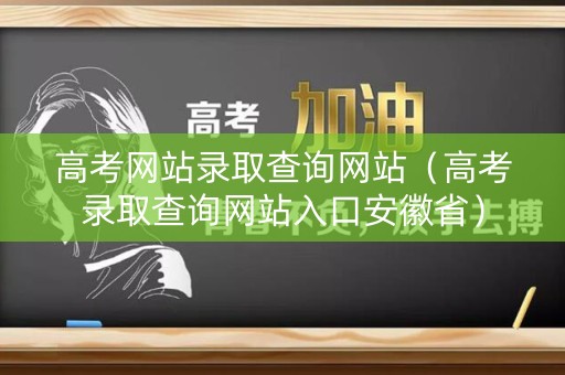 高考网站录取查询网站（高考录取查询网站入口安徽省）