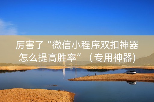 厉害了“微信小程序双扣神器怎么提高胜率”（专用神器)