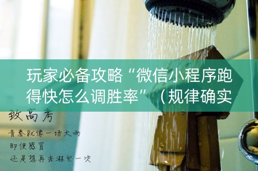玩家必备攻略“微信小程序跑得快怎么调胜率”（规律确实有挂)