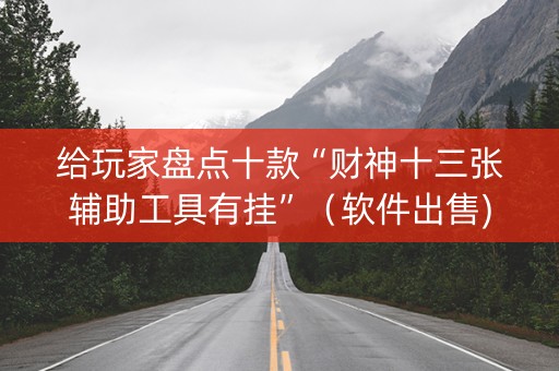 给玩家盘点十款“财神十三张辅助工具有挂”（软件出售)