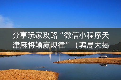 分享玩家攻略“微信小程序天津麻将输赢规律”（骗局大揭秘)