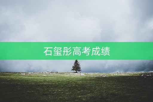 石玺彤高考成绩