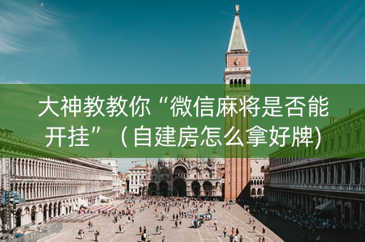 大神教教你“微信麻将是否能开挂”（自建房怎么拿好牌)