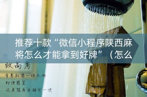 推荐十款“微信小程序陕西麻将怎么才能拿到好牌”（怎么让系统给自己好牌)