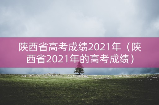 陕西省高考成绩2021年（陕西省2021年的高考成绩）