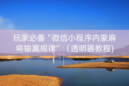 玩家必备“微信小程序内蒙麻将输赢规律”（透明器教程)