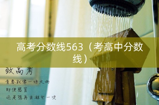 高考分数线563（考高中分数线）