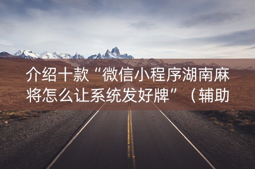 介绍十款“微信小程序湖南麻将怎么让系统发好牌”(辅助器通用版) 介绍十款“微信小程序湖南麻将怎么让系统发好牌”(辅助器通用版)