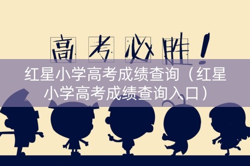 红星小学高考成绩查询（红星小学高考成绩查询入口）