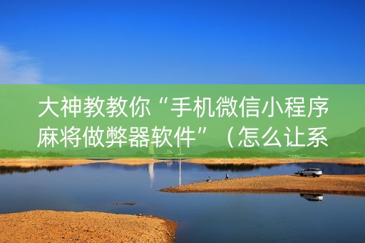 大神教教你“手机微信小程序麻将做弊器软件”（怎么让系统给自己好牌)