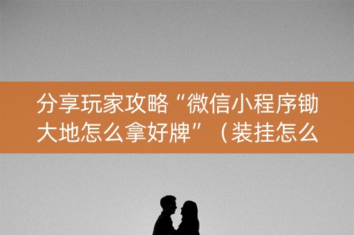 分享玩家攻略“微信小程序锄大地怎么拿好牌”（装挂怎么安装)