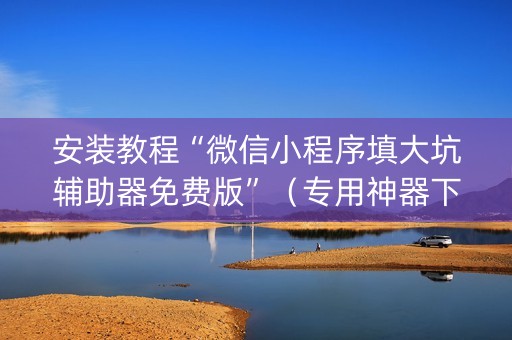 安装教程“微信小程序填大坑辅助器免费版”（专用神器下载)