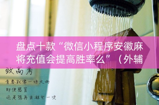 盘点十款“微信小程序安徽麻将充值会提高胜率么”（外辅工具)
