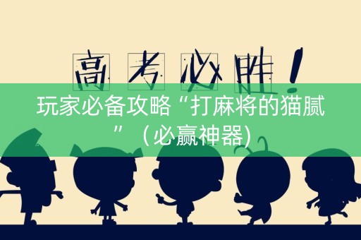 玩家必备攻略“打麻将的猫腻”（必赢神器)