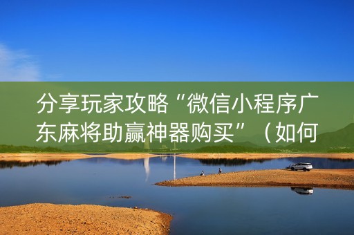 分享玩家攻略“微信小程序广东麻将助赢神器购买”（如何提高胜率)