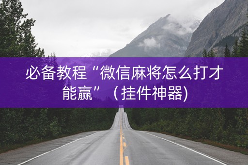必备教程“微信麻将怎么打才能赢”（挂件神器)