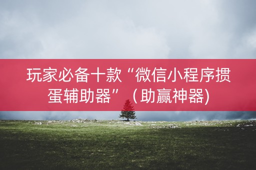 玩家必备十款“微信小程序掼蛋辅助器”（助赢神器)