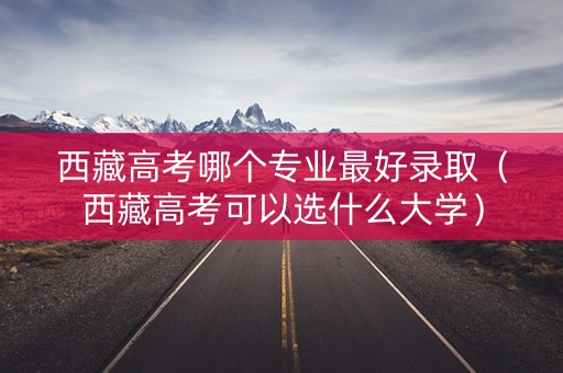西藏高考哪个专业最好录取（西藏高考可以选什么大学）