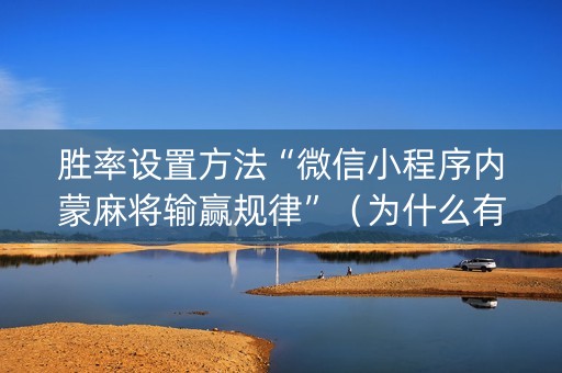 胜率设置方法“微信小程序内蒙麻将输赢规律”（为什么有人一直赢)