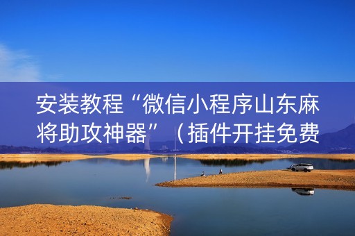 安装教程“微信小程序山东麻将助攻神器”（插件开挂免费AI)