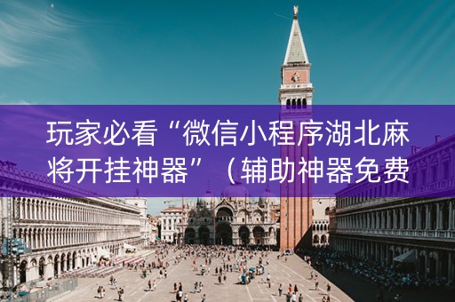 玩家必看“微信小程序湖北麻将开挂神器”（辅助神器免费)