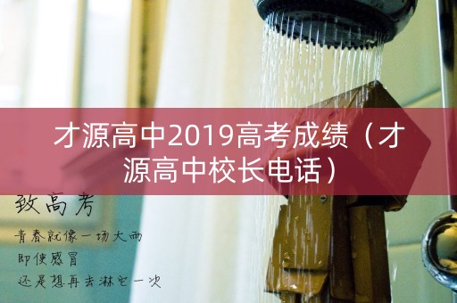 才源高中2019高考成绩（才源高中校长电话）