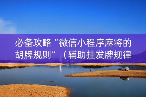 必备攻略“微信小程序麻将的胡牌规则”（辅助挂发牌规律)