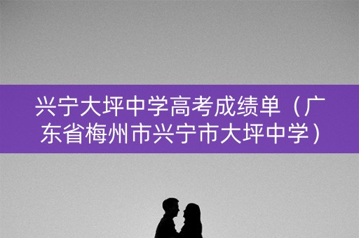 兴宁大坪中学高考成绩单（广东省梅州市兴宁市大坪中学）