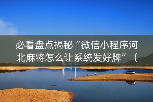必看盘点揭秘“微信小程序河北麻将怎么让系统发好牌”（挂件神器)