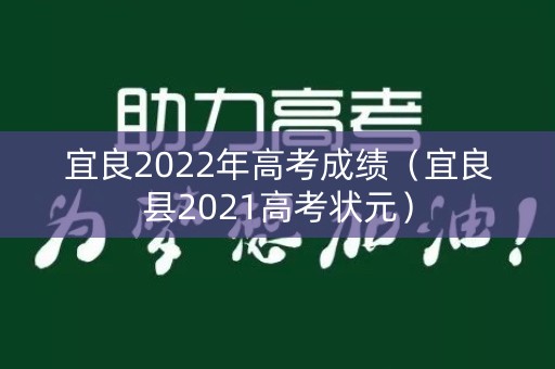宜良2022年高考成绩（宜良县2021高考状元）