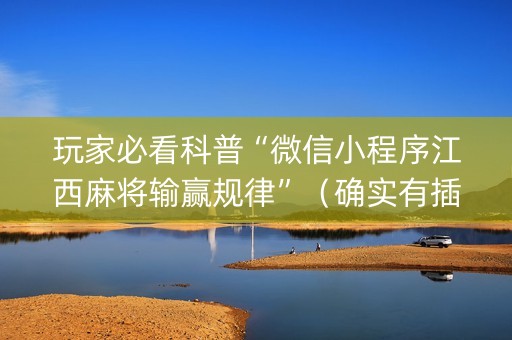 玩家必看科普“微信小程序江西麻将输赢规律”（确实有插件吗)