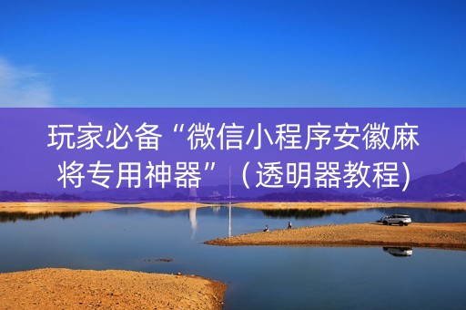 玩家必备“微信小程序安徽麻将专用神器”（透明器教程)
