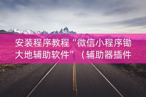 详细阅读:安装程序教程“微信小程序锄大地辅助软件”(辅助器插件) 安装程序教程“微信小程序锄大地辅助软件”(辅助器插件)