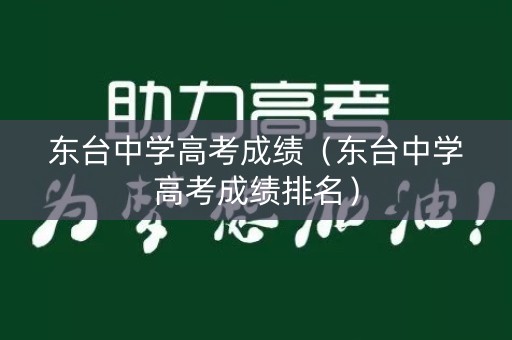 东台中学高考成绩（东台中学高考成绩排名）