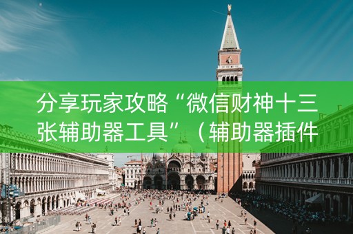 分享玩家攻略“微信财神十三张辅助器工具”（辅助器插件)