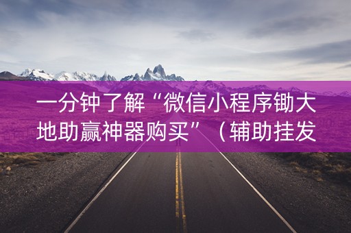 一分钟了解“微信小程序锄大地助赢神器购买”（辅助挂发牌规律)