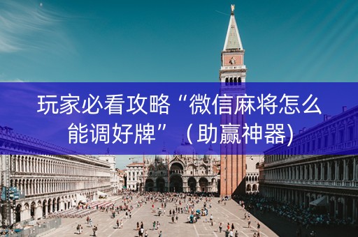 玩家必看攻略“微信麻将怎么能调好牌”（助赢神器)