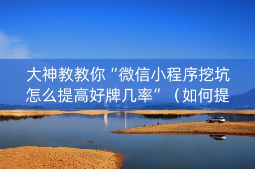 大神教教你“微信小程序挖坑怎么提高好牌几率”（如何提高胜率)